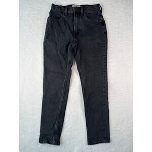 Everlane Original Cheeky Jean Size 25 Regular Button Fly Organic  Black Denim